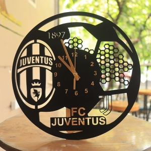 Đồng Hồ Gỗ Treo Tường Fc Juventus - 